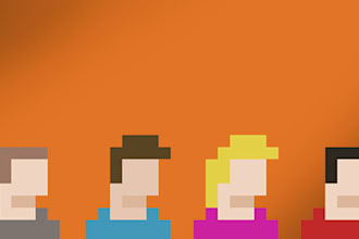 create a simple 8 bit profile avatar
