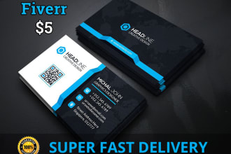 create 4 different business card design within 6 hours