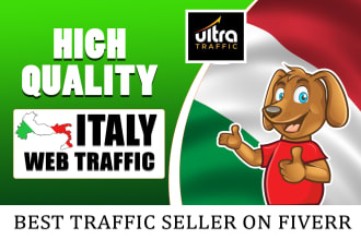 bring unlimited organic targeted italy web traffic