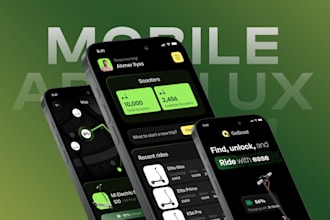 create unique mobile app ui ux design with prototyping