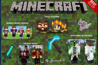make a custom high quality minecraft skin