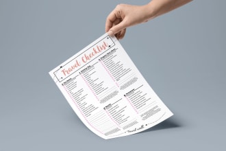 design your checklist, to do list, schedule