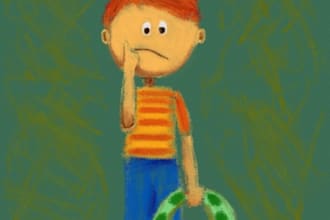 illustrate a page for your childrens book