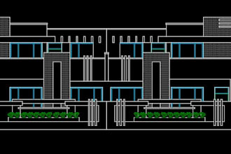 design house plan or 2d floor plan in autocad