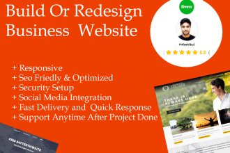 develop clean website, design, redesign, revamp your website