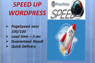 wordpress website speed up and woocommerce optimization