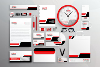 design professional modern business card and stationery