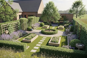 do landscape architectural 2d plans to 3d