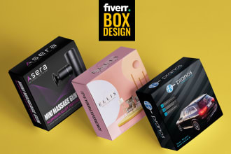 create fantastic box design and product packaging design
