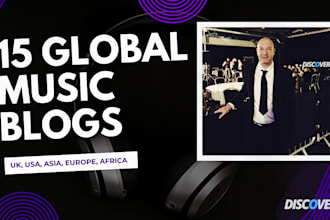 do music blog placement on 15 popular music blogs