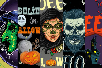design happy halloween and every trendy t shirt