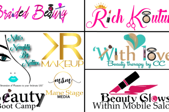 do cosmetics and beauty bar logo