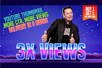 make youtube thumbnail in 3hrs for view boosting