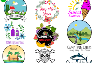 create artistic hand draw logo