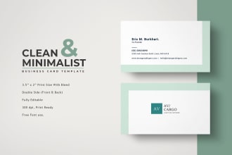 design business card, letterhead, and invoice