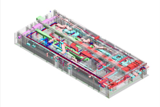 do 3d bim revit design model hvac plumbing electrical architecture structure