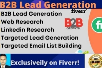 do lead generation web research data scrape  email finding