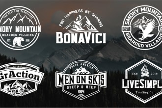 do retro badge, patch, emblem and vintage logo design