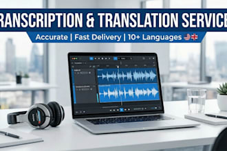 transcribe audio video and translate languages