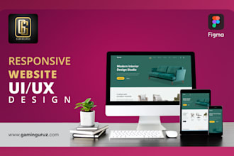 design a stunning, responsive website UI UX for your business