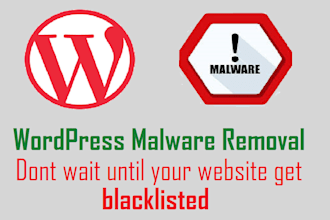 remove malware from the hacked website, virus removal