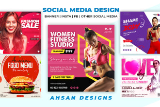 be social media marketing manager, instagram ads, posts, banners, church design
