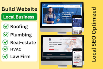 design roofing, plumbing, hvac contractor, real estate agent wordpress website