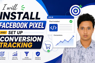 install facebook pixel and set up conversion tracking
