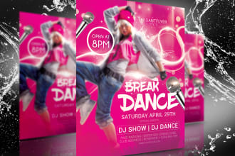 design dj club music flyers