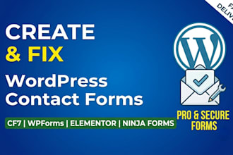 create and fix wordpress contact forms, cf7 and wpforms