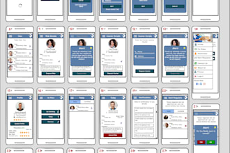 make wireframe UX for mobile app, website and saas