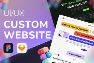 do website design in figma for your business, UI UX design
