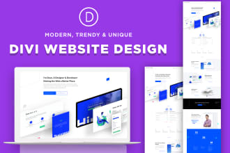 design and build unique divi wordpress website