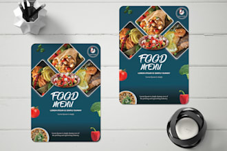 design best quality restaurant flyer or menu  within 24 hours