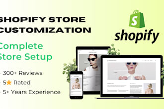 customize and build a high converting complete shopify store