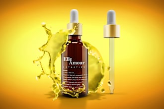 design custom product packaging and label with mockup