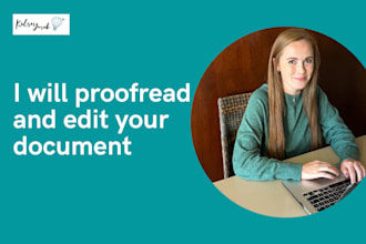 proofread and edit your document