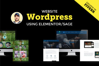 design a wordpress website using elementor or gutenberg