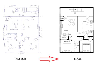 convert 2d drawing in autocad or create 2d colored plan