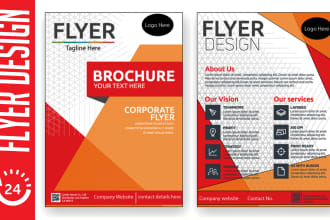 creative flyer, brochure, postcard, leaflet design