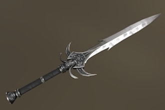 design in game ready 3d weapons