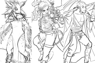 sketch your character concept or anything