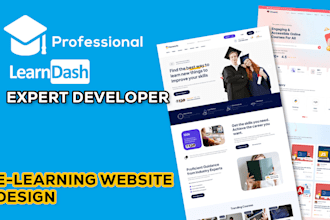 design wordpress lms website using learndash lms system