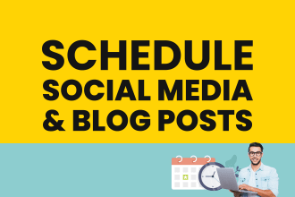 schedule social media posts