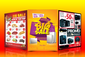 design unique sales and promotional flyer