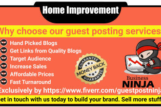 provide guest post on home improvement blogs