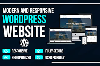 build modern and responsive wordpress website design