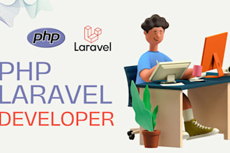 develop web apps in laravel, PHP