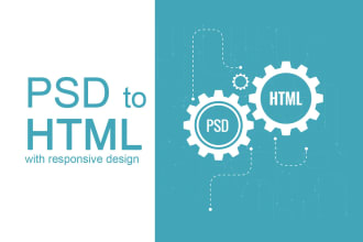 convert PSD to HTML5 responsive designs