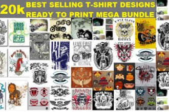 send you 120k best selling tshirt designs for pod store